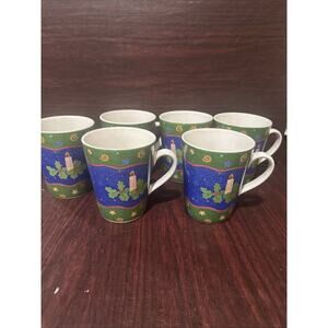 Sango: Winter Spirit Collection Pattern~4 Mugs/Coffee/ By Sue Zipkin